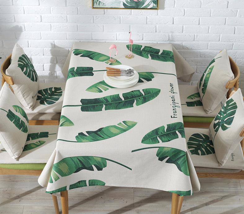 Title 3, Dining Table Green Planting Tablecloth Cloth Ar...