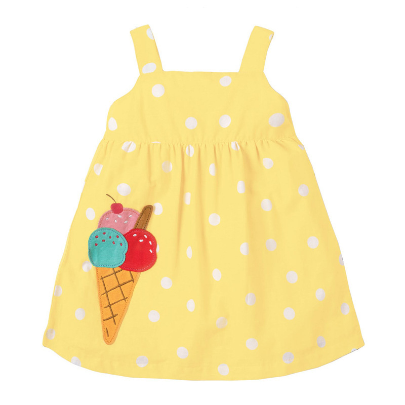 European And American Cotton Strap Girls Dress