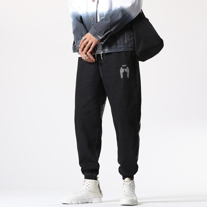 Large Size Wings Print Hip-hop Tide Brand Harem Pants