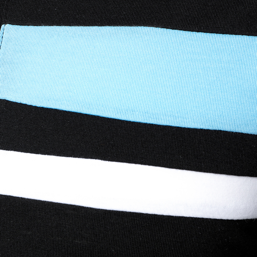 Men's POLO Shirt Multicolor Stitching Lapel Fashion Men's Long Sleeves