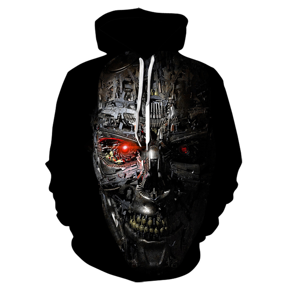 Title 3, Sweatshirt met capuchon in 3D-kleurentijger met...