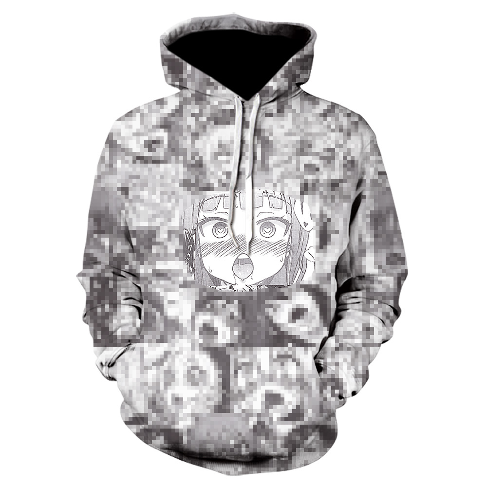 Title 4, Sweatshirt met capuchon in 3D-kleurentijger met...