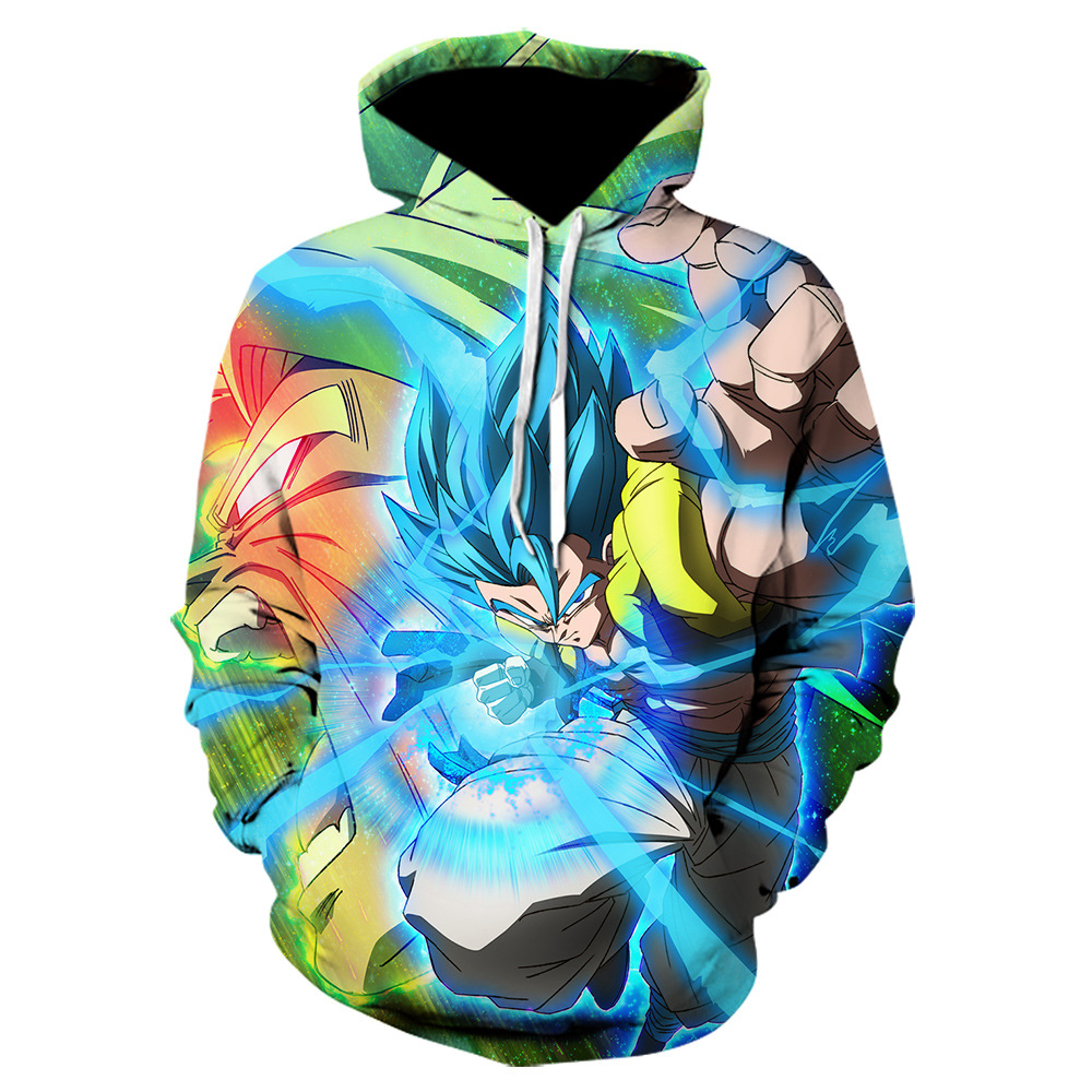 3D Color Tiger Digital Print Hooded Sweatshirt