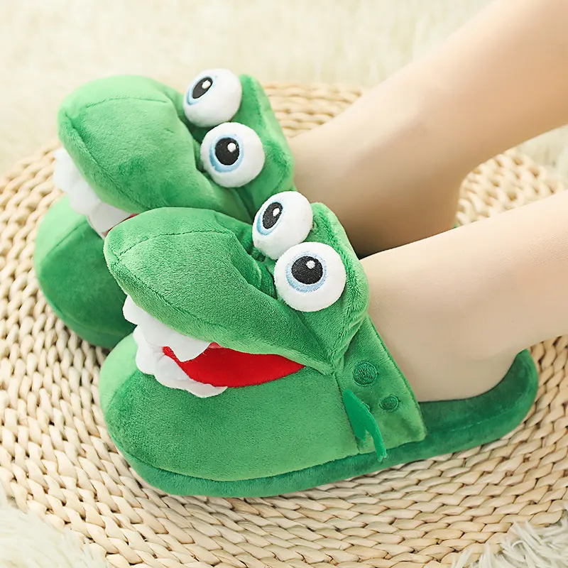 Cotton Slippers Mouth Will Move Plush Cute Funny Indoor