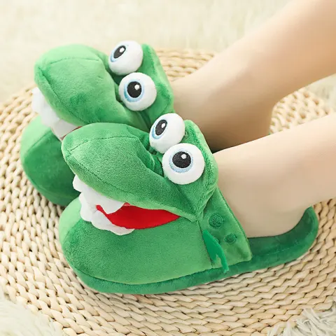 Cotton Slippers Mouth Will Move Plush Cute Funny Indoor