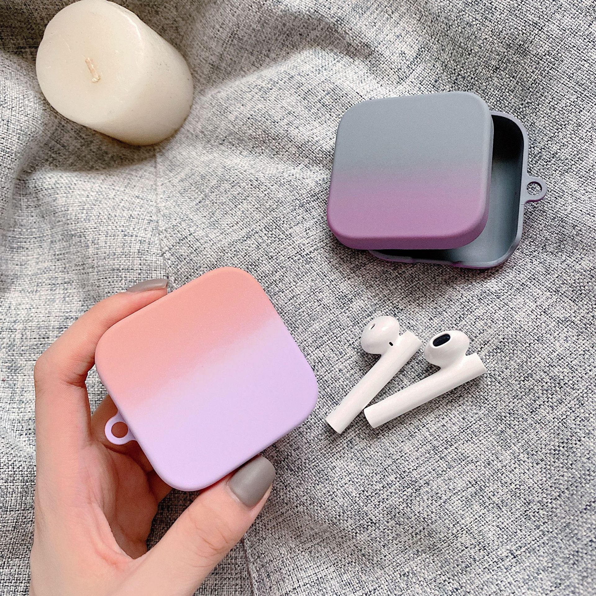 Compatible with Apple, Wireless Bluetooth Headset Case With Anti-Drop Protection Two-Color Hard Shell - Image 10
