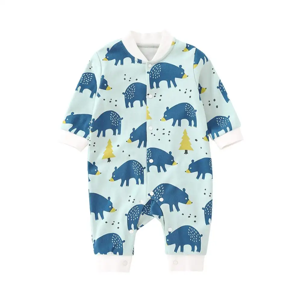 Newborn Baby sSpring And Autumn Cotton Long-Sleeved Jumpsuit