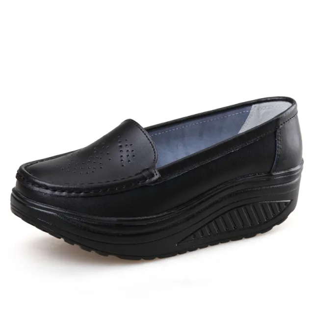 Platform Wedge Platform Shoes Sneakers Nurse Women's Shoes Black - Shop at LoveMi