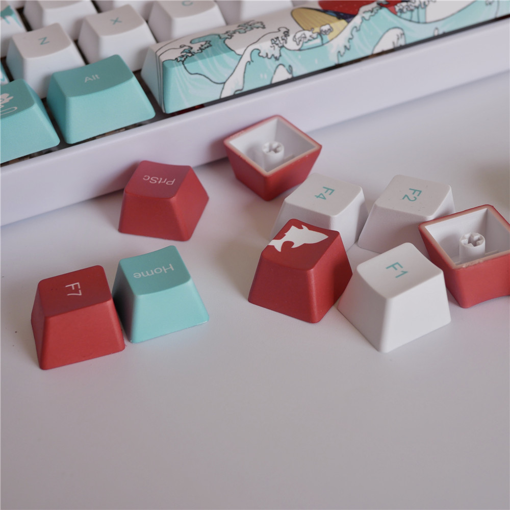 Coral Sea Keycap Mechanical Keyboard 3