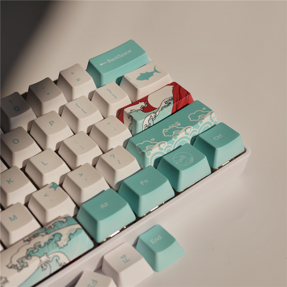 Coral Sea Keycap Mechanical Keyboard 5