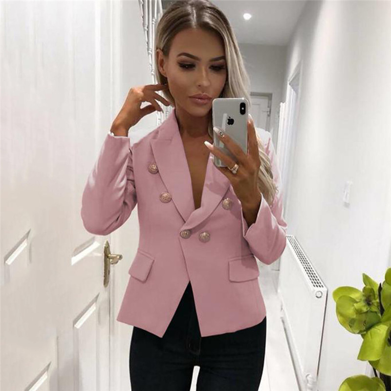 New Style Double-breasted Suit Jacket Women