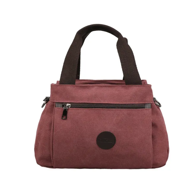 Retro Fashion Capacity Canvas Travel Bag Red - Shop at LoveMi