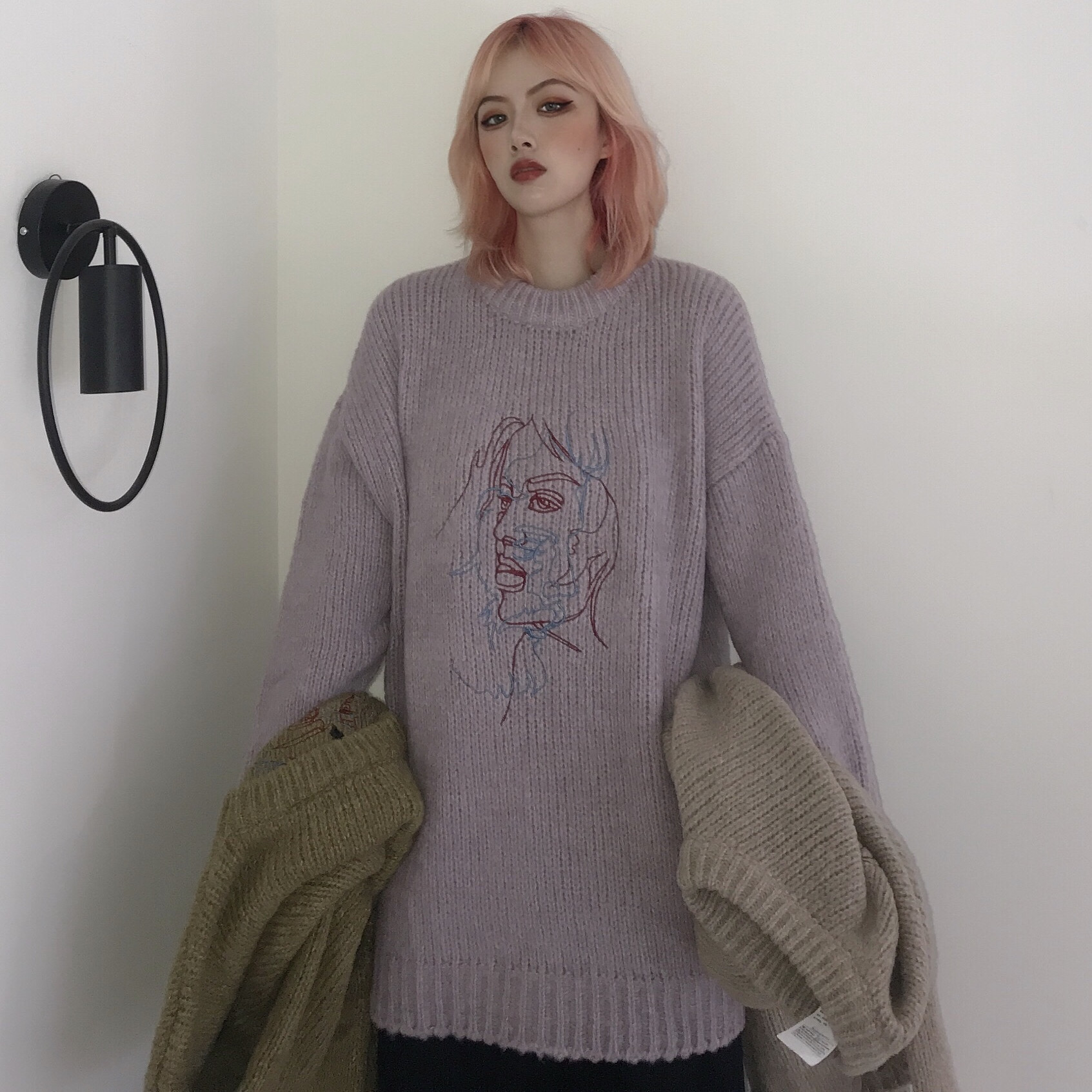 Loose Round Neck Casual Men's And Women's Unisex Sweater