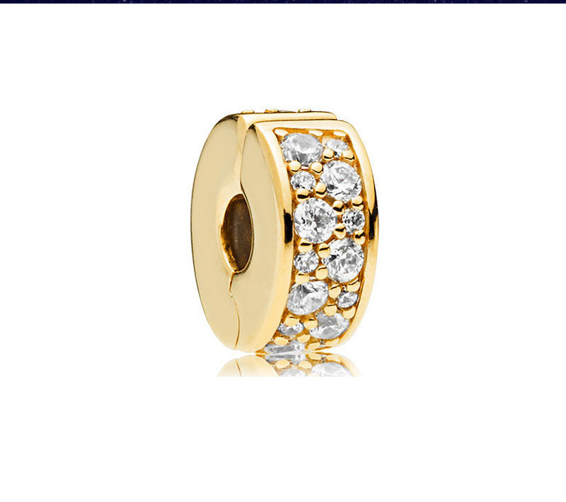 Colored Glass Beads Silicone Fixing Clip DIY Decorative Beaded Accessories