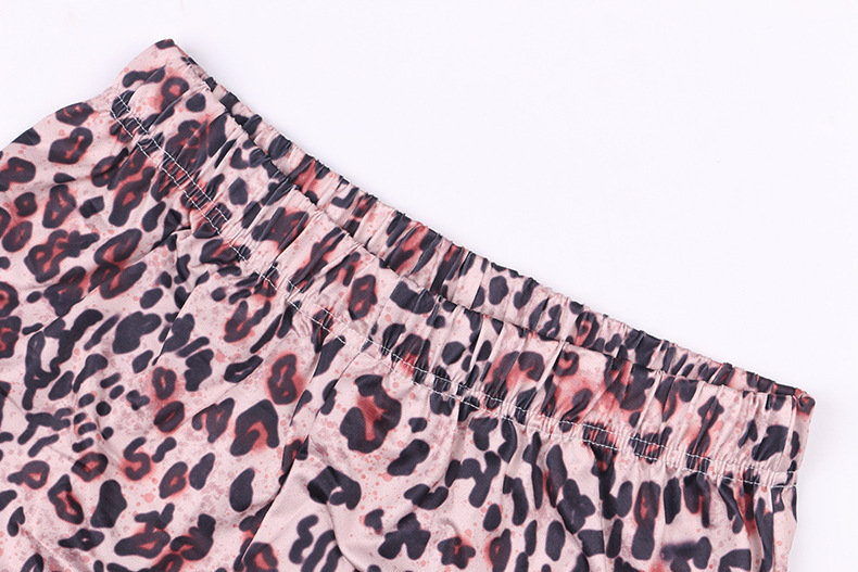 Title 8, Loose Casual Wide-leg Pants In Leopard Print