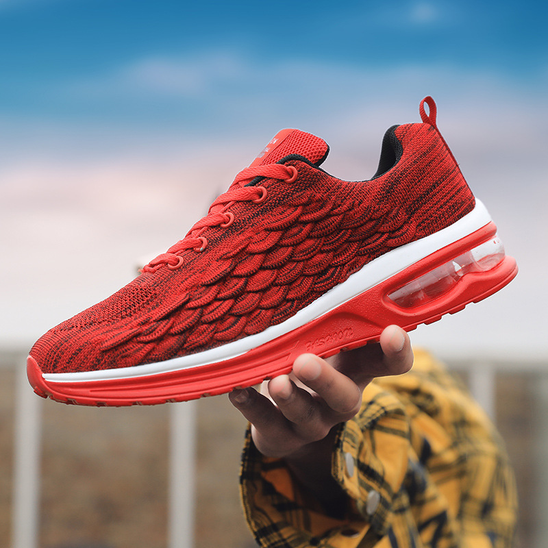 Title 5, Air Cushion Flying Woven Casual Lace-Up Running...