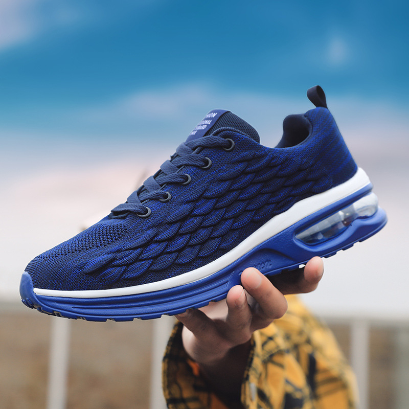 Title 4, Air Cushion Flying Woven Casual Lace-Up Running...