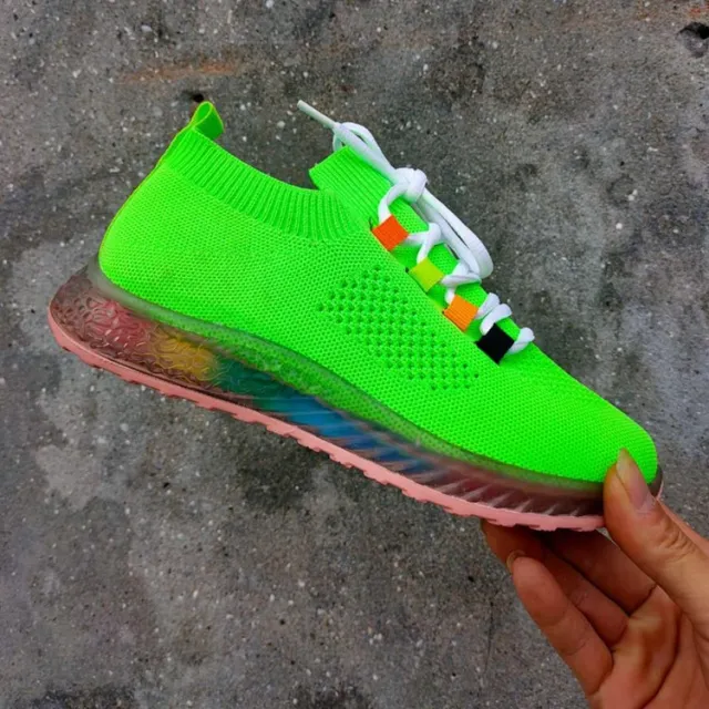 Casual Flat Sneakers Candy Color Cross Straps Green - Shop at LoveMi