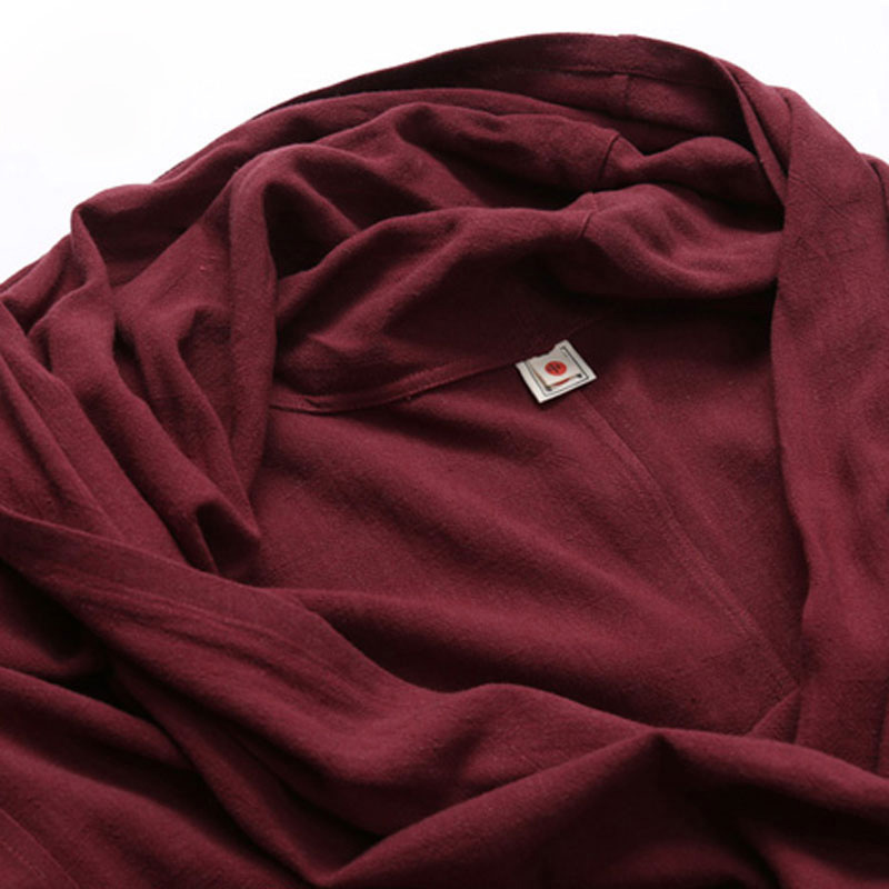 A Set Of Loose Ethnic Linen Long Cloak