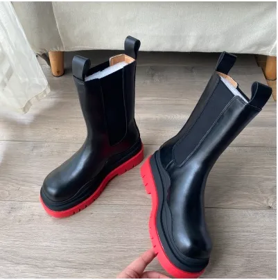 British Motorcycle Boots Platform Martin Boots Red - Shop at LoveMi