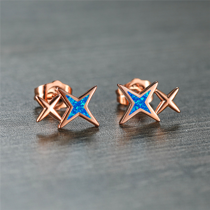 Simple Opal New Sweet Star Earrings Women