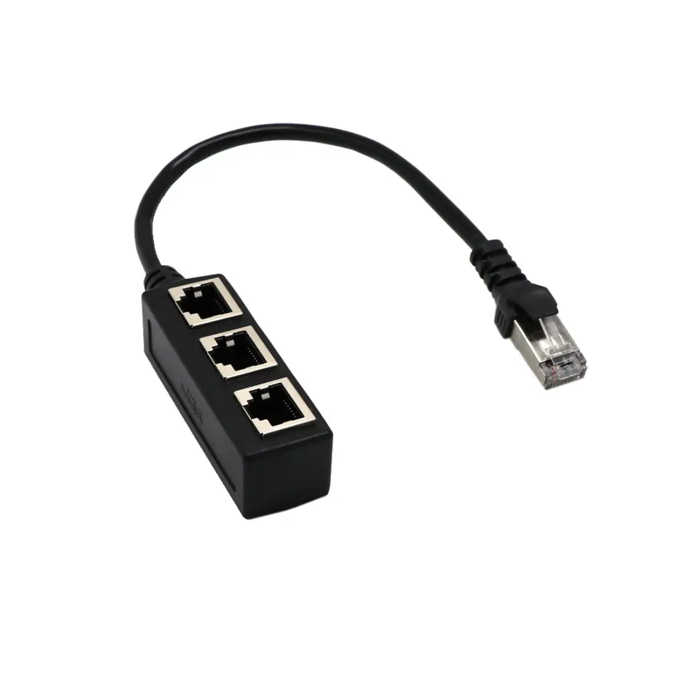 Network Cable Adapter Connecting Line One Male 3 Bus