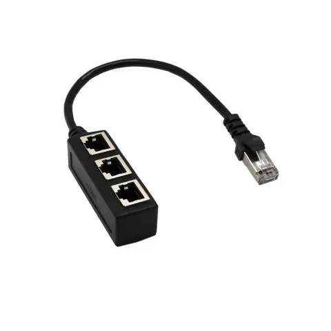 Network Cable Adapter Connecting Line One Male 3 Bus