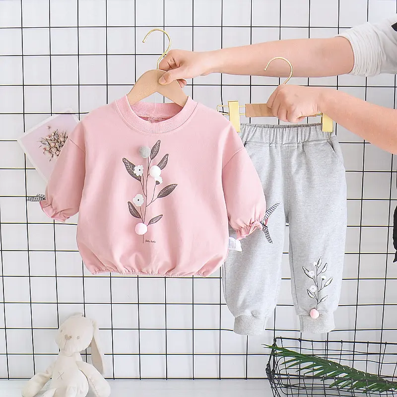 Autumn Baby Girl's Two Piece Long Sleeve Suit