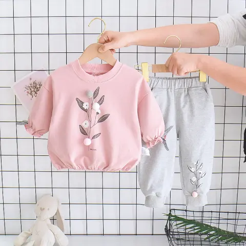 Autumn Baby Girl's Two Piece Long Sleeve Suit