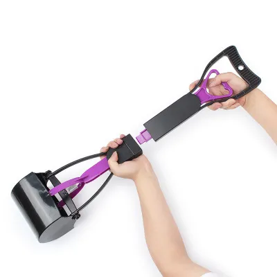 Long Handle Cat And Dog Pet Toilet Picker And Clamp Purple - Shop at LoveMi
