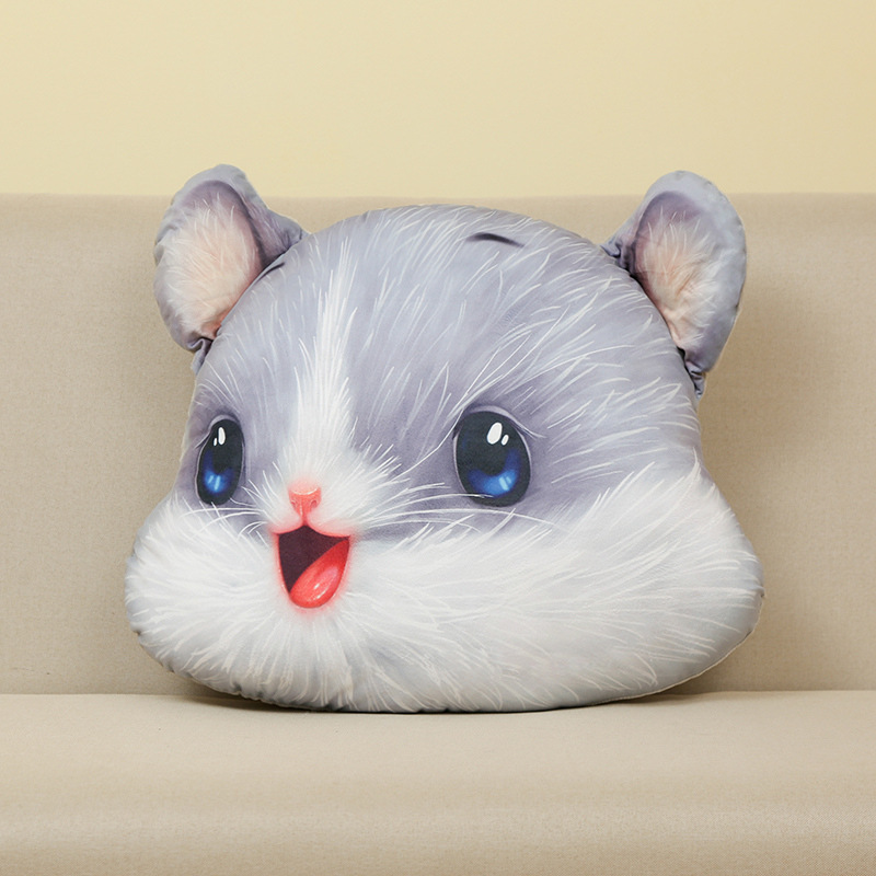 Printed Hamster Pillow Year Of The Rat Mascot