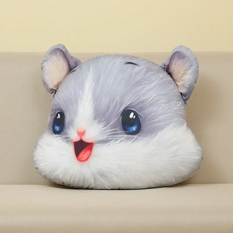 Printed Hamster Pillow Year Of The Rat Mascot
