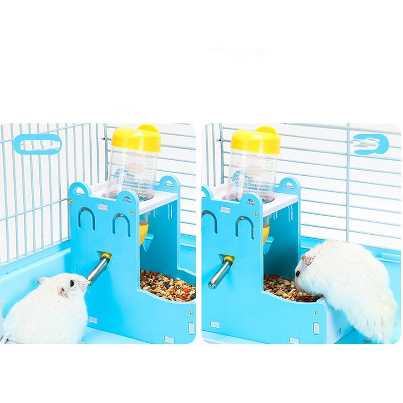 Hamster Water Bottle Feeder Waterer Automatic Water Feeding Supplies Drinking Water Mini Sleeping Nest Water Bottle Hamster Food Basin — view 3
