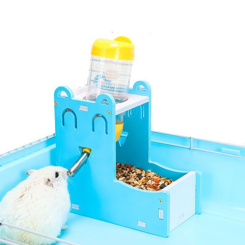 Hamster Water Bottle Feeder Waterer Automatic Water Feeding Supplies Drinking Water Mini Sleeping Nest Water Bottle Hamster Food Basin — view 4