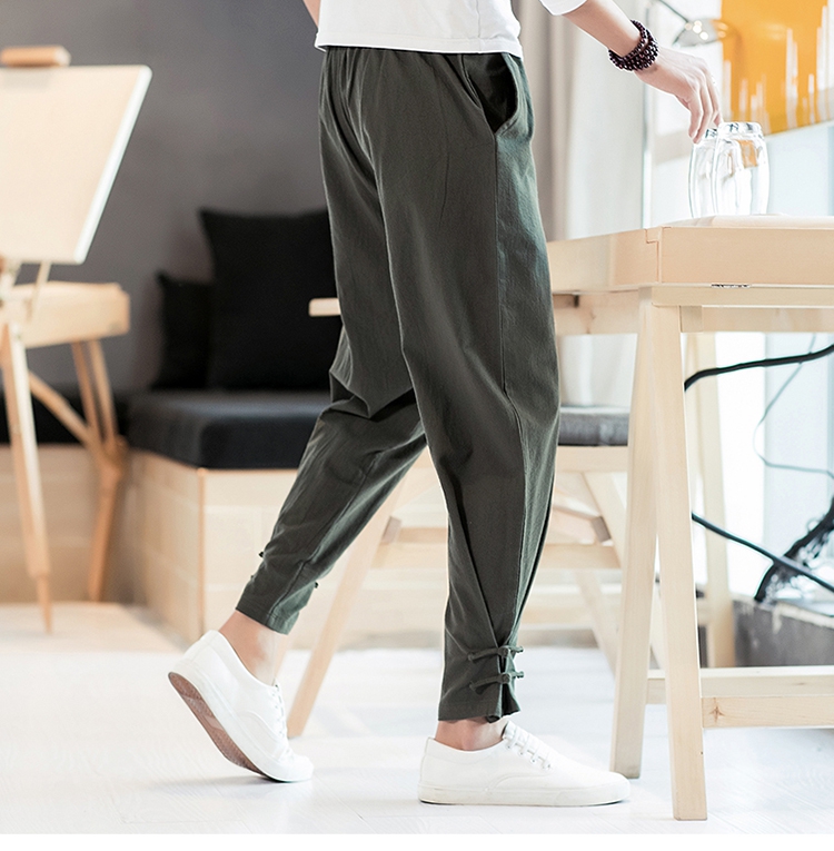 Title 6, Heren Casual Broek Retro Plus Size Mode Elastis...