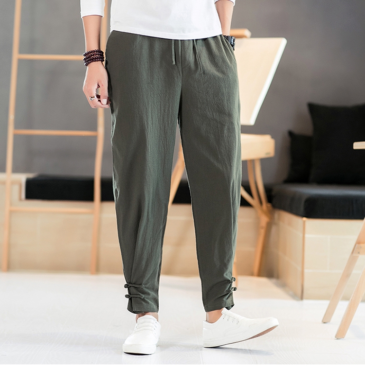 Title 10, Heren Casual Broek Retro Plus Size Mode Elastis...