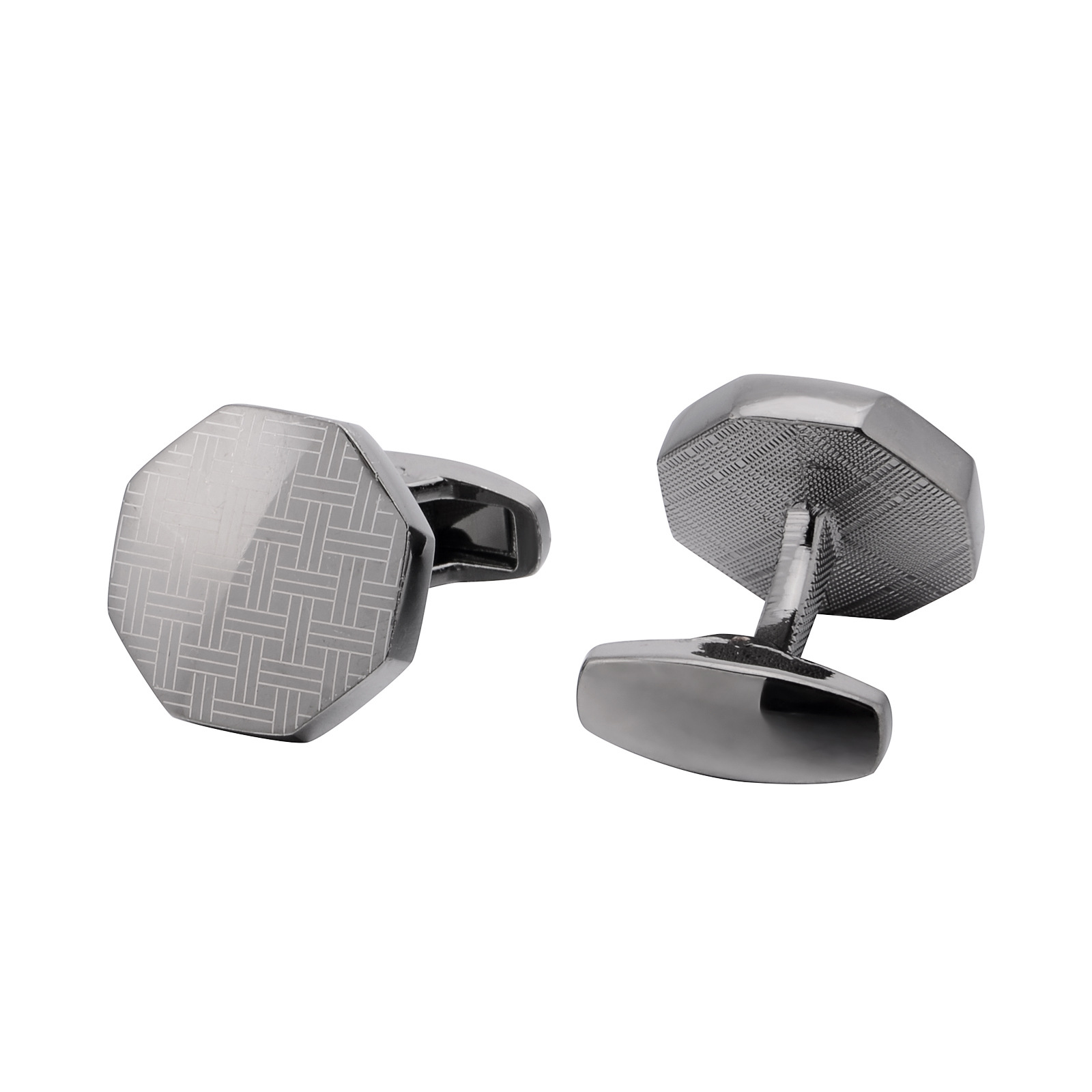 Geometric Laser Cufflinks, picture 2 of 4