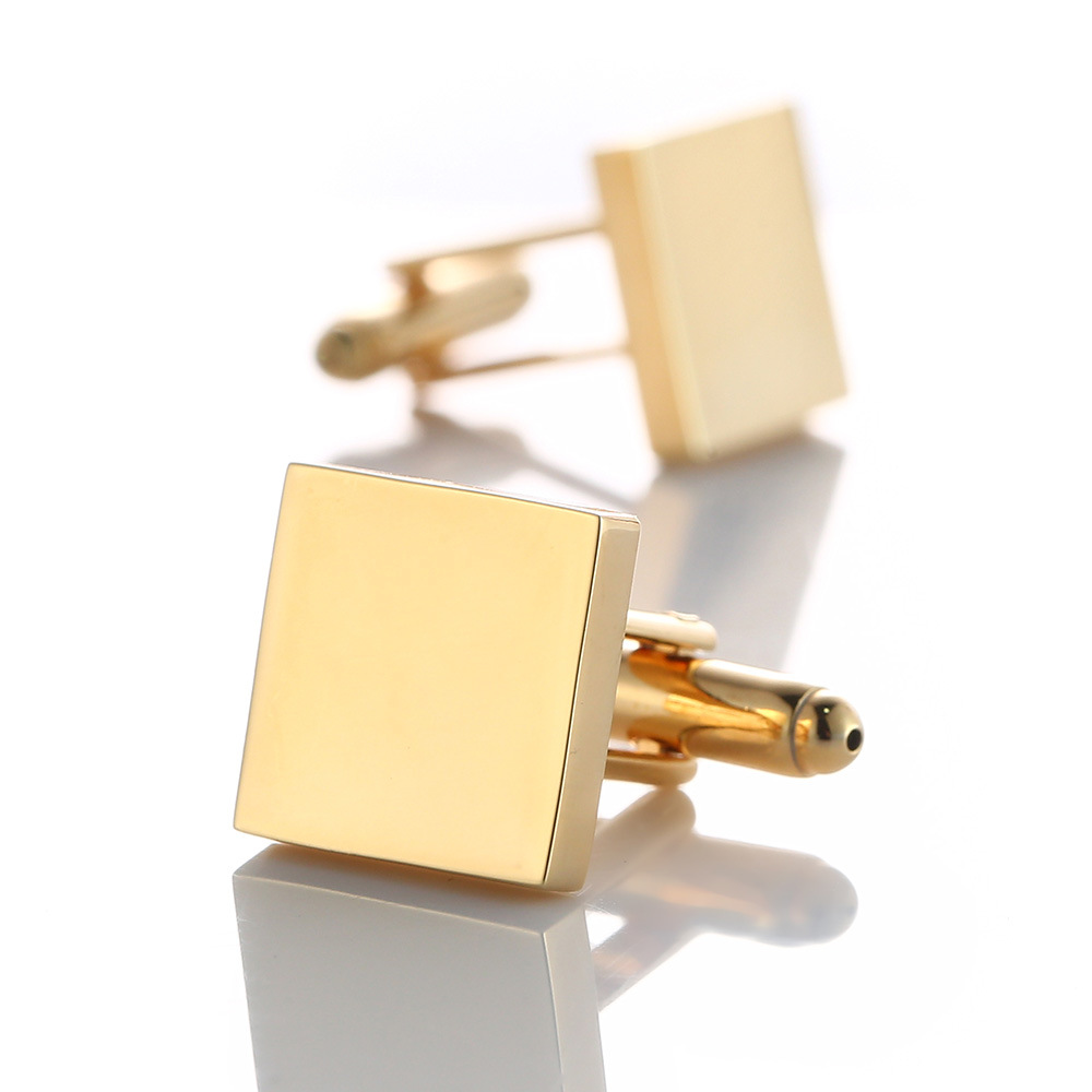 Gold-Tone Geometric Cufflinks, picture 2 of 5