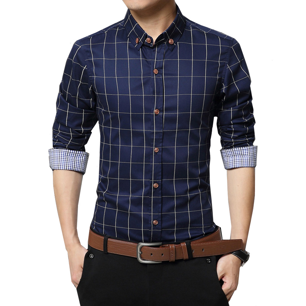 Title 1, Camisa casual de negócios slim fit all-match