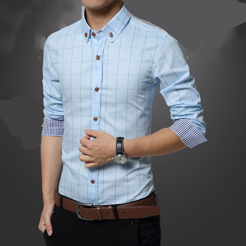 Title 9, Camisa casual de negócios slim fit all-match