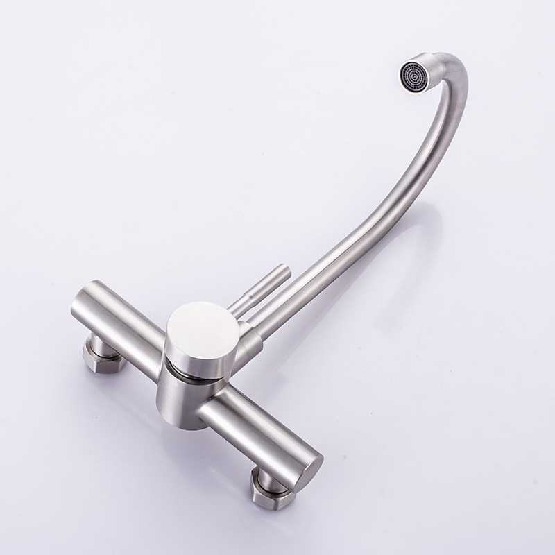 Title 4, In-wall Sink Faucet With Double Holes