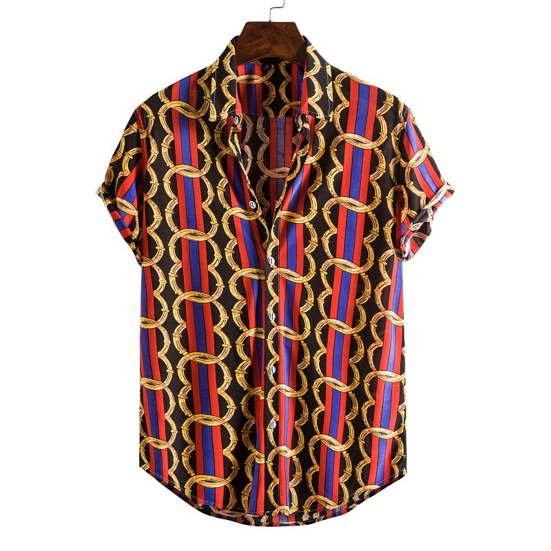 Casual Fashion Hawaiian Short-sleeved Floral Shirt