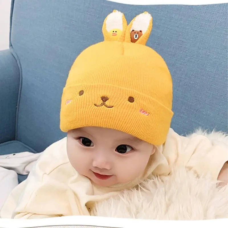 Children's Knitted Hat with Rabbit Ears