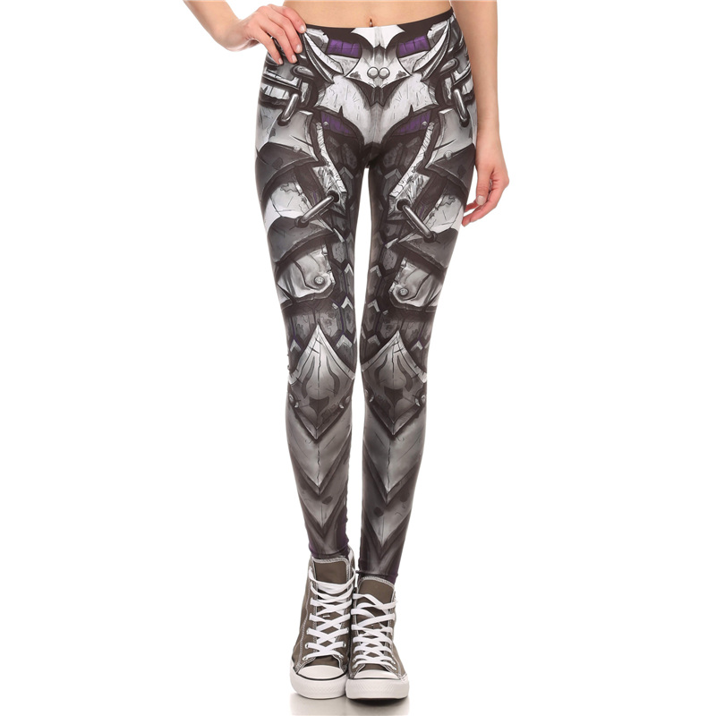 Title 3, Leggings elasticizzati con stampa alla moda. Co...