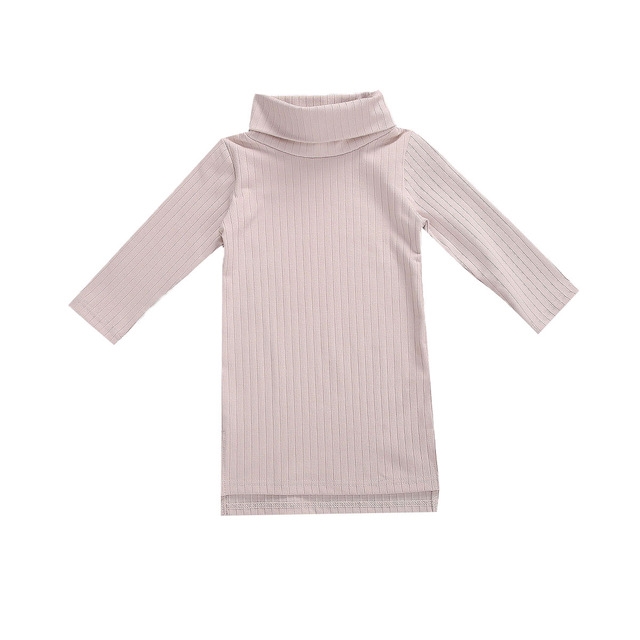  Autumn Winter Infant Solid Color Dress Toddler