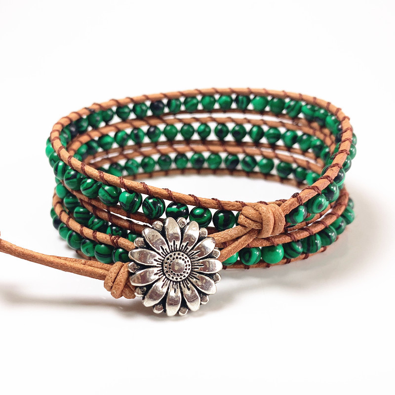 Multi-layer Braided Stone Bracelet Winding Type Bracelet Hand Rope Bracelet