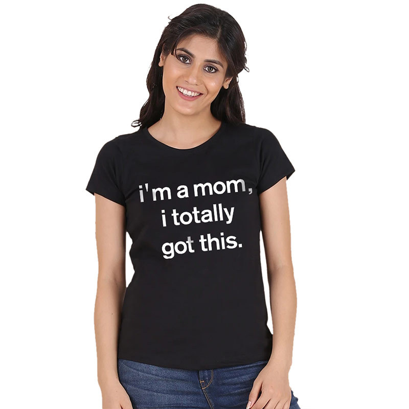 Women's Letter Printing Loose Round Neck New T-shirt Short Sleeve Fashion Top