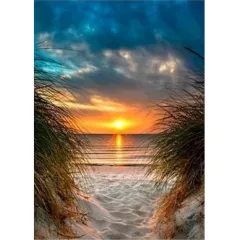 Sunset Seascape Living Room Decorative Painting Full Drill - 30X40Cm - View 1