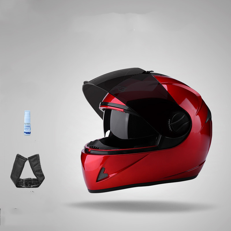 Electric Battery Motorcycle Anti-Fog Helmet Full Face Helmet — view 3