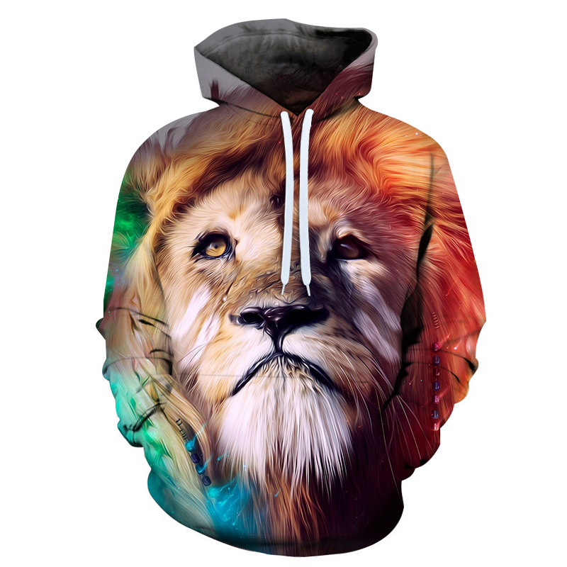 Title 5, Frühling- und Herbst-Herren-Hoodie mit 3D-Farb-...